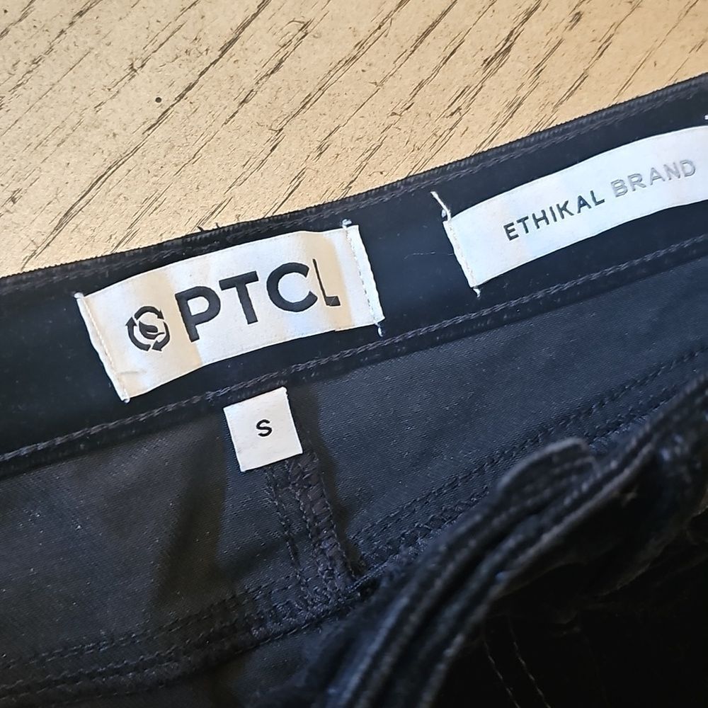 PTCL ETHIKAL BRAND Black Suede Skirt Size S NWT - Picture 2 of 8